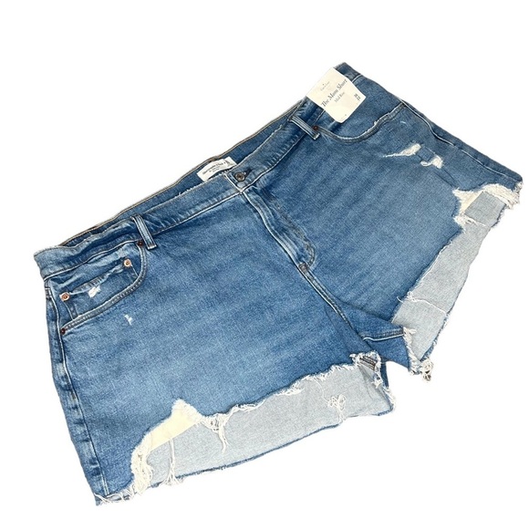 Abercrombie & Fitch Curve Love The Mom Short Mid Rise - Picture 5 of 15